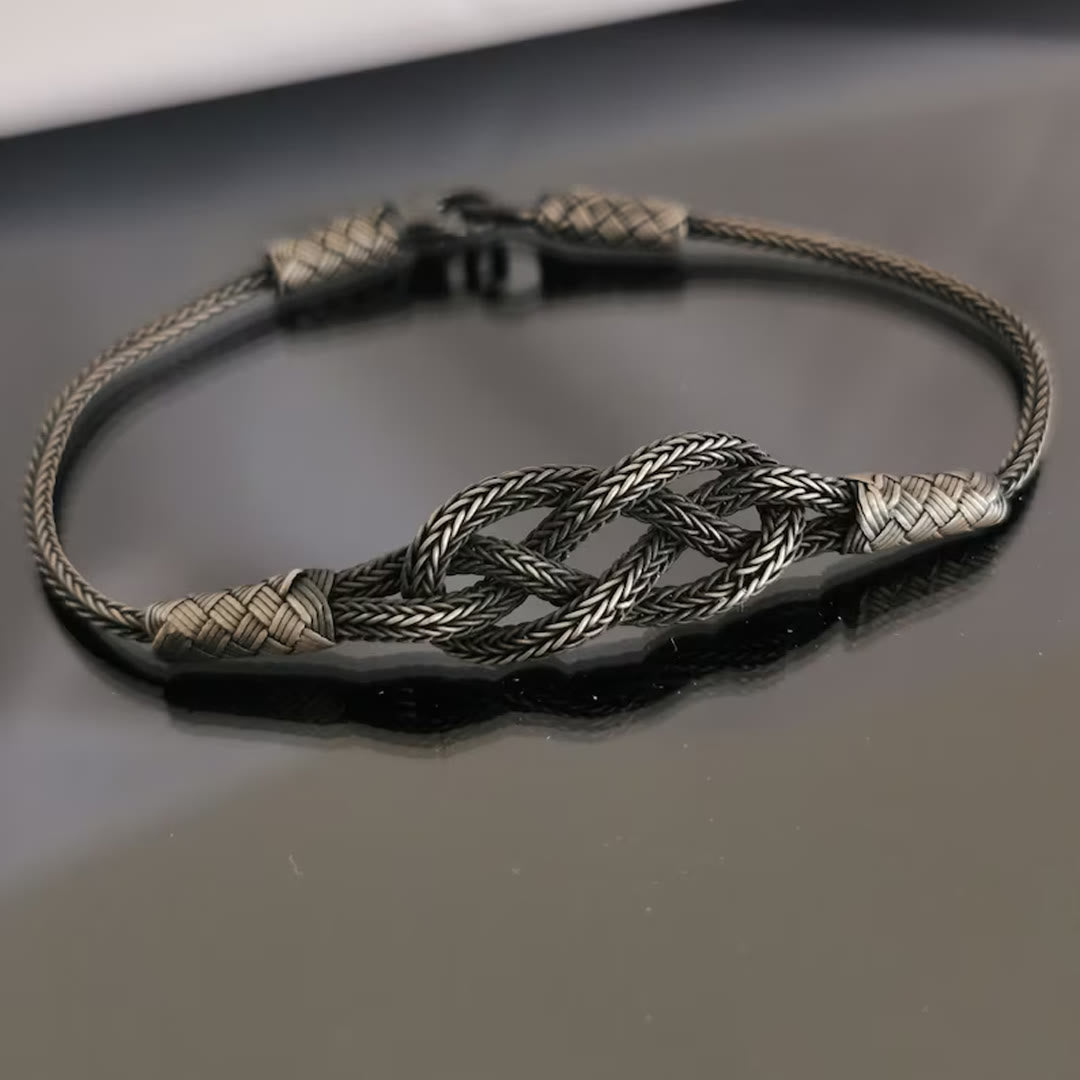 Viking Celtic Knot Braided Bracelet