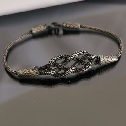 Viking Celtic Knot Braided Bracelet