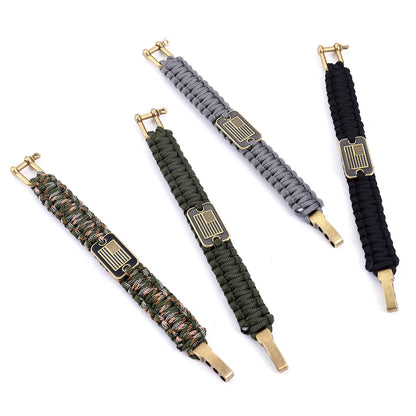 Outdoor Regulator Multifunctional Seven Core Umbrella Rope National Flag Survival Bracelet