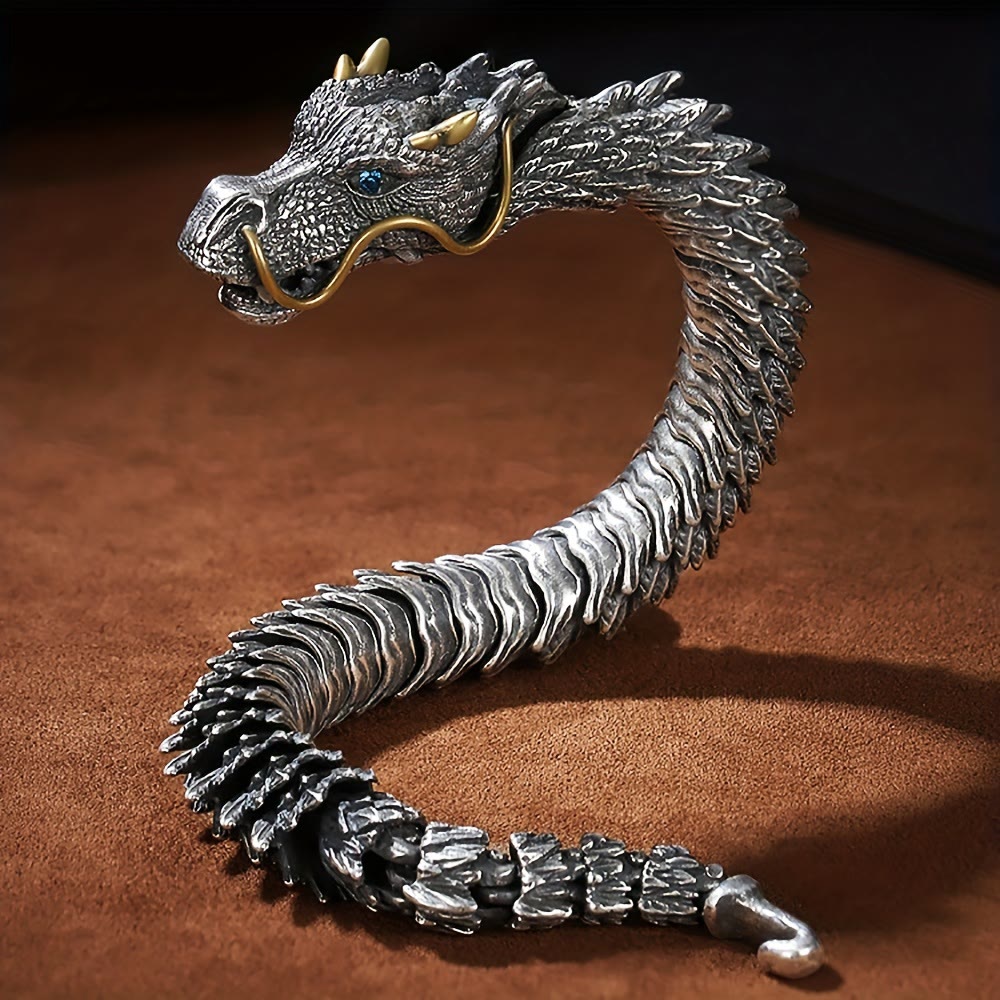 Handmade Three Dimensional Dragon Bracelet