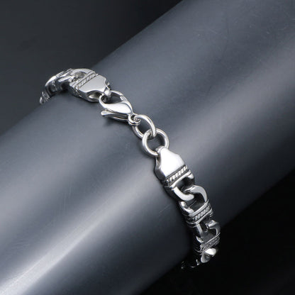 925 Silver Punk Totem Bracelet