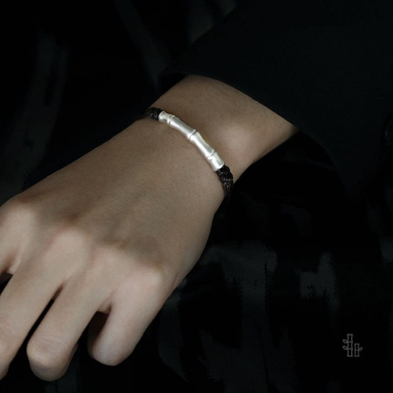 Sterling Silver Bamboo Bracelet