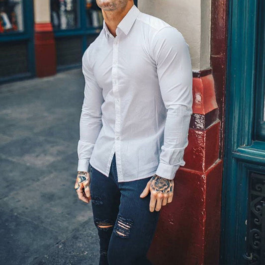 Subtle Muscle Fit Dress Shirt