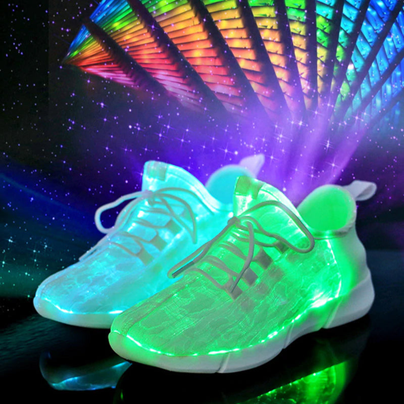 Luminous Fiber Optic Shoes