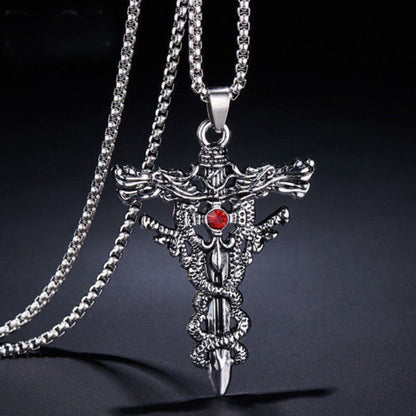 Personalized Keel Cross Pendant Men'S Necklace