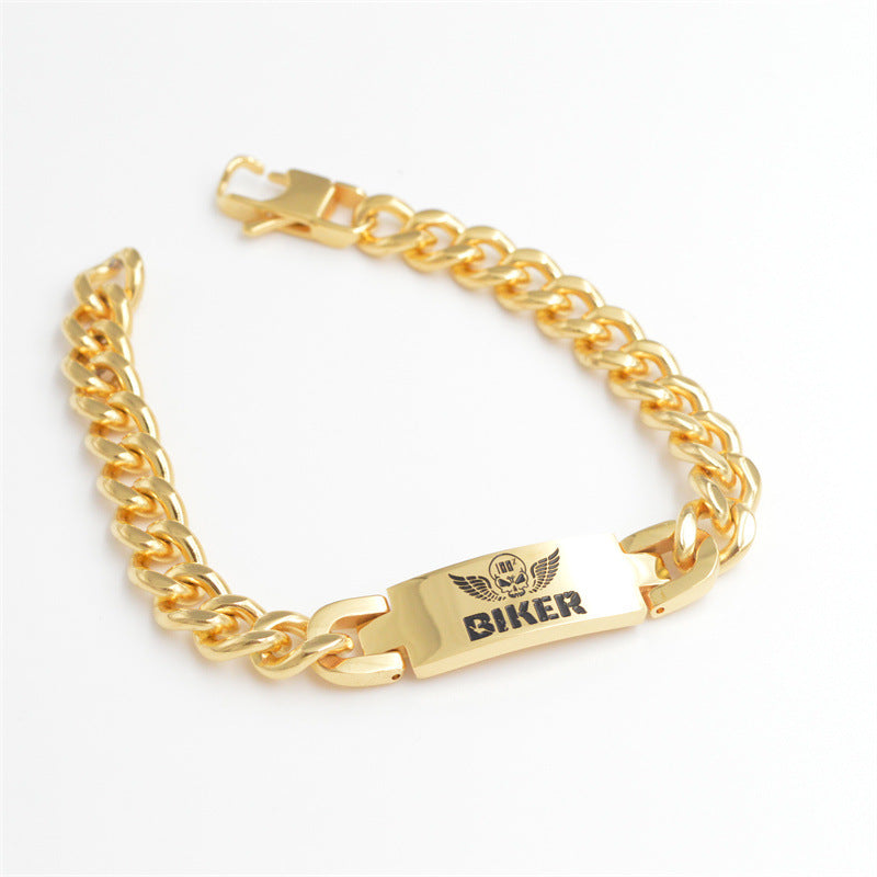 Lettering Plain Bracelet