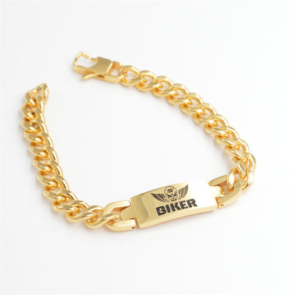 Lettering Plain Bracelet