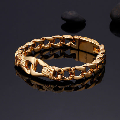 925 Silver Ethnic Pattern Bracelet