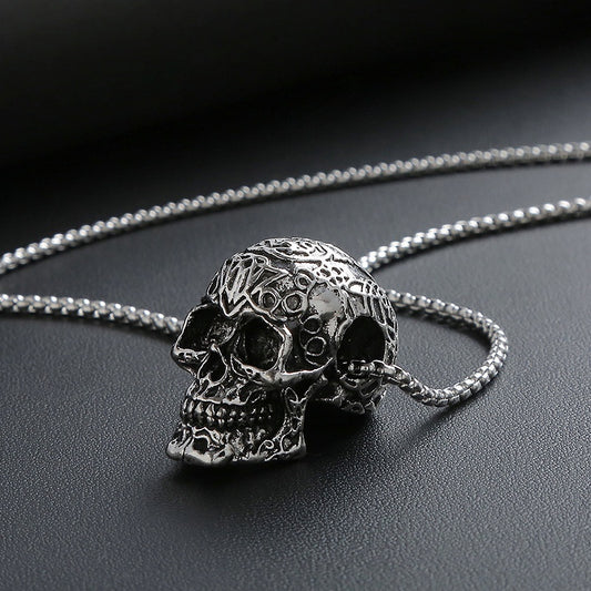 Retro Personalized Skull Men'S Necklace