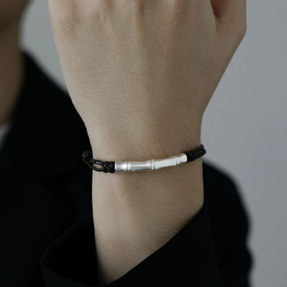 Sterling Silver Bamboo Bracelet