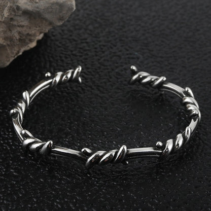 Twisted Thorn Open Bracelet
