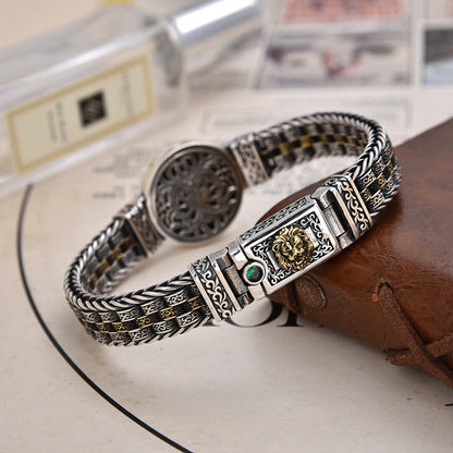 Personalized lion patterned bracelet