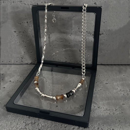 Personalized Vintage Agate Men’S Necklace