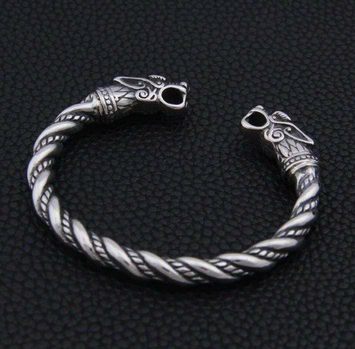 Norse Dual Head Dragon Bracelet