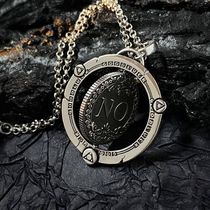 Decision Coin Rotating Necklace