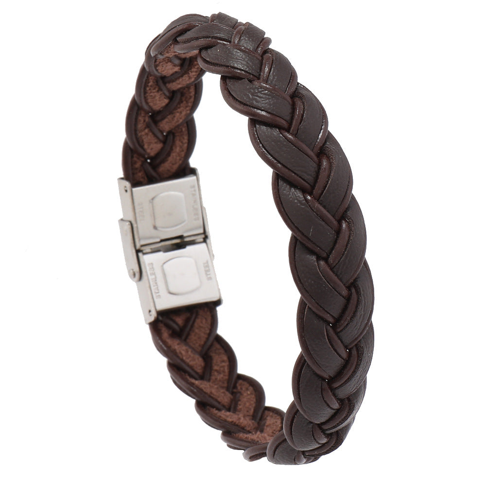 Retro Woven Leather Bracelet