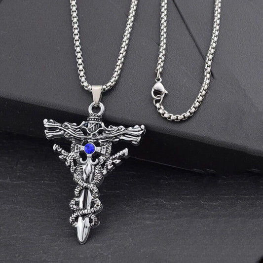 Personalized Keel Cross Pendant Men'S Necklace