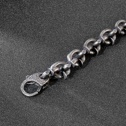 Trendy and Creative Men's Nail Bracelet