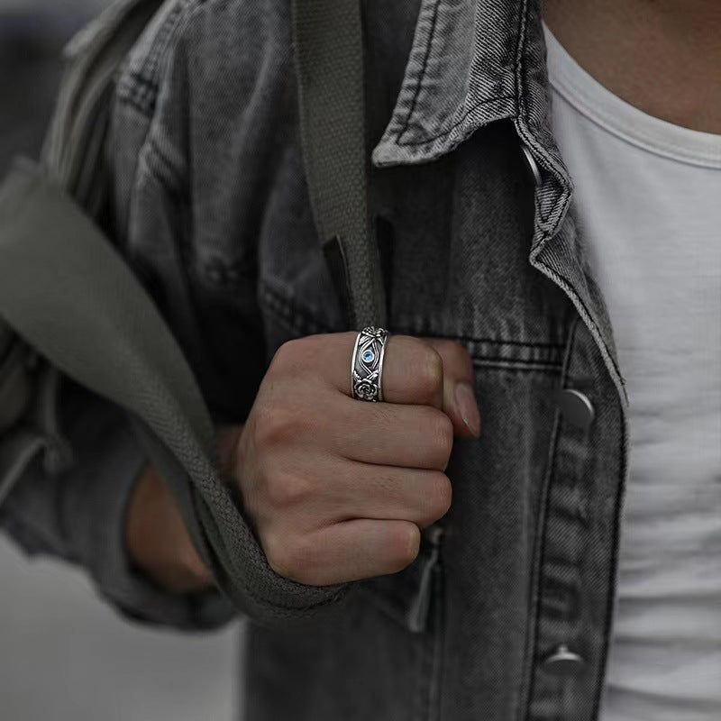 Open Ring Powerful Inlaid Adjustable Jewelry