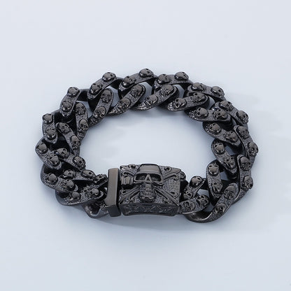 Retro Skull Titanium Steel Rock Punk Bracelet