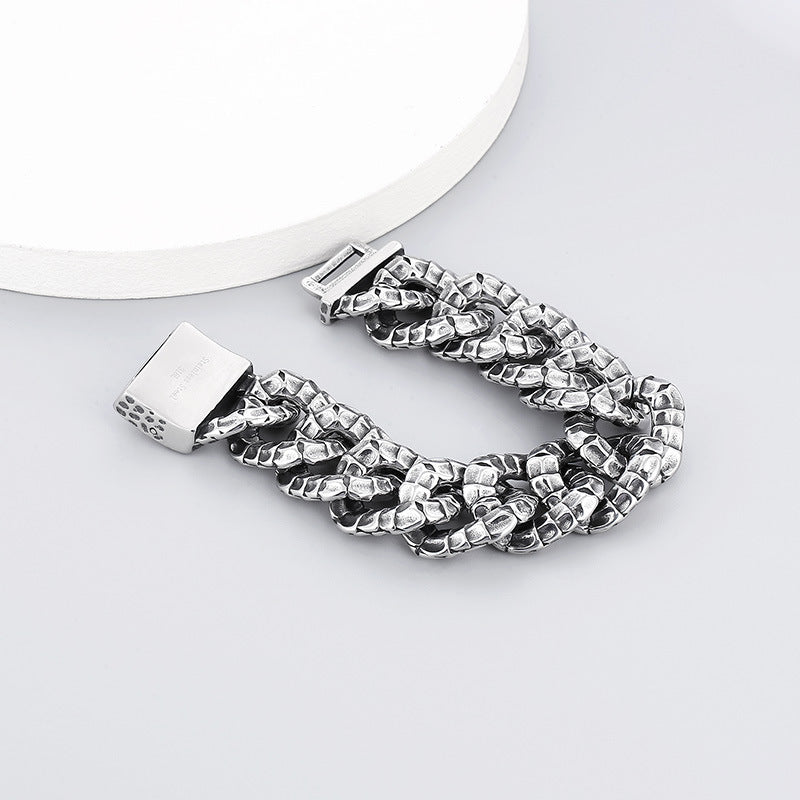 925 Silver Retro Winding Snake Bracelet