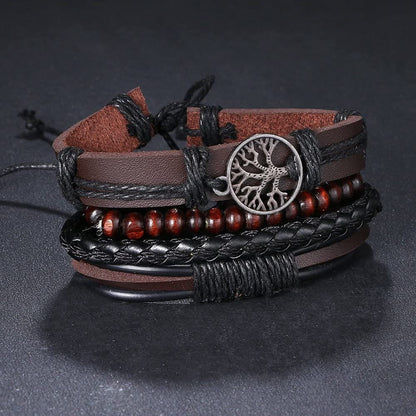 Tree Of Life Handmade Leather Bracelet