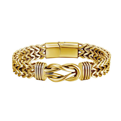 Double Row Chain Magnetic Buckle Bracelet