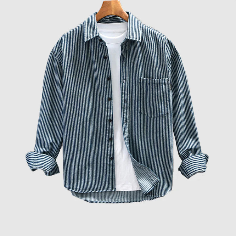 Men's striped casual shirts