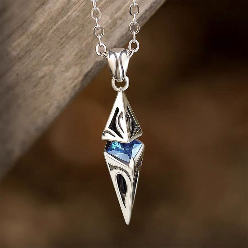 Personalized Retro Star Magic Stone Pendant Necklace