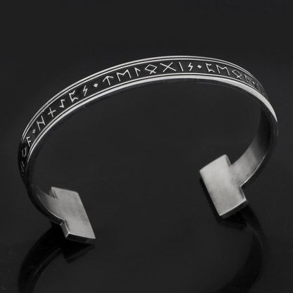Viking Arm Ring With Elder Rune Bracelet