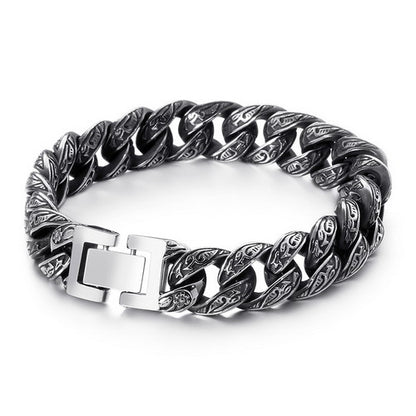 925 Silver Interlocking Motif Bracelet