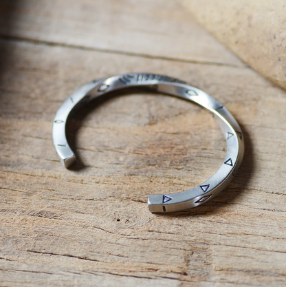 925 Silver Viking Alphabet Bracelet