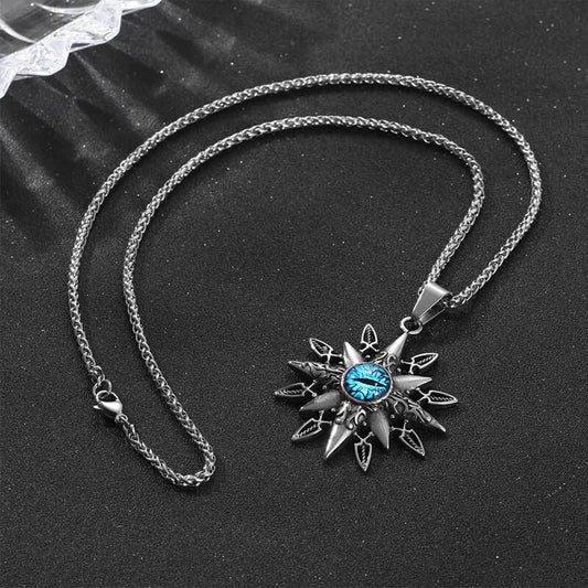 Eight-Pointed Star Devil Eye Vintage Pendant Necklace