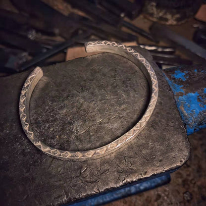 925 Silver Vintage Gold Adjustable Bracelet