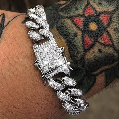 Full Diamond Cuban Bracelet