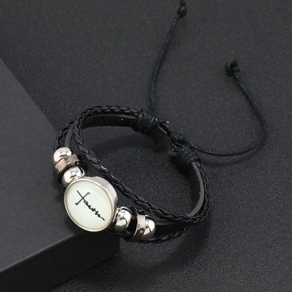Faith Leather Bracelet