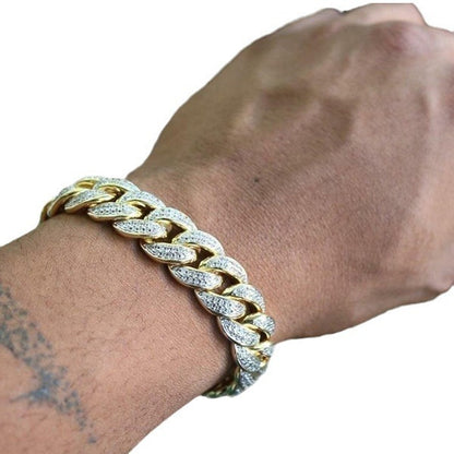 Full Diamond Cuban Bracelet