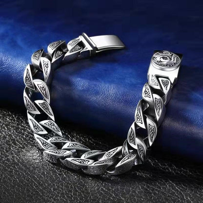 925 Silver Biker Harley Totem Bracelet