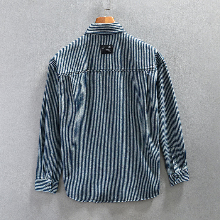 Men's striped casual shirts