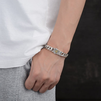 S925 Men's Cross Phoenix Bracelet