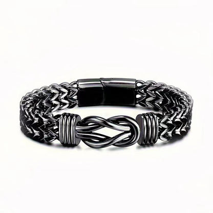 Double Row Chain Magnetic Buckle Bracelet