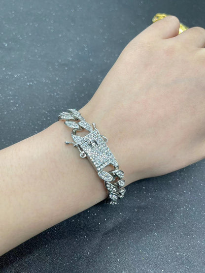Full Diamond Cuban Bracelet