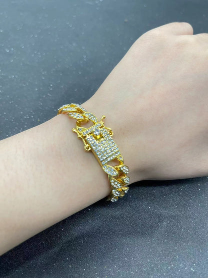 Full Diamond Cuban Bracelet