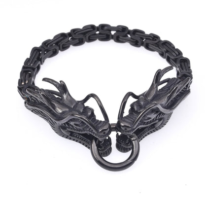 Norse Mythology Twin Headed Dragon Bracelet