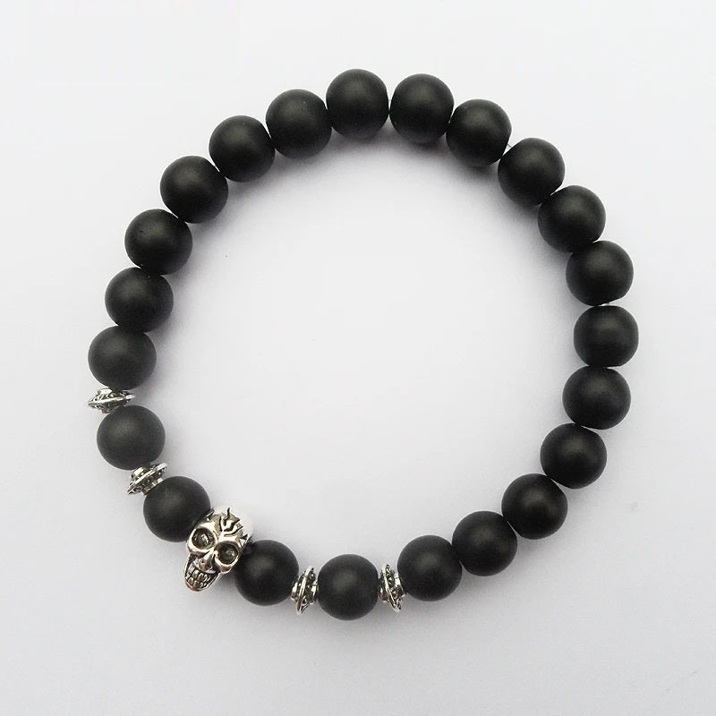 Retro Black Matte Matte Beads