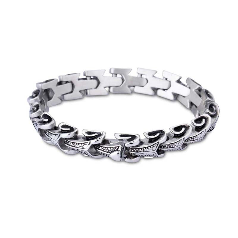 925 Silver Vintage Keel Bracelet