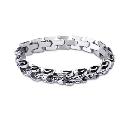 925 Silver Vintage Keel Bracelet