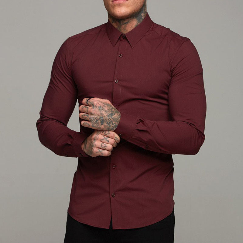 Subtle Muscle Fit Dress Shirt