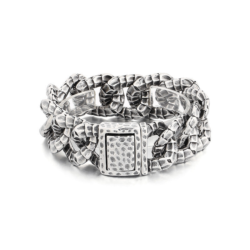 925 Silver Retro Winding Snake Bracelet