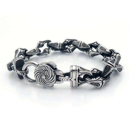 Stainless Steel Cross Punk Style Bracelet